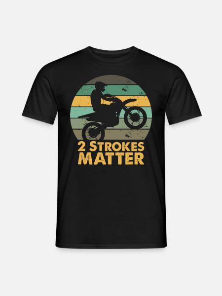 Two-stroke motorcycle motocross - Men's T-Shirt - black
