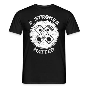 Zweitakt Motorrad Motocross - Männer T-Shirt - Schwarz - Vorne - AI Model Male 178 light (178cm)