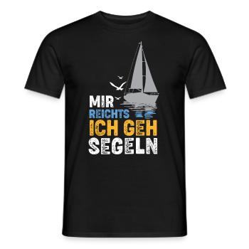 Mir reichts ich geh segeln - Männer T-Shirt - Schwarz - Vorne - AI Model Male 178 light (178cm)