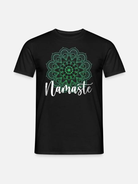 Hatha Yoga Vidya Namaste Bikram Chakra Asanas - T-shirt homme - noir