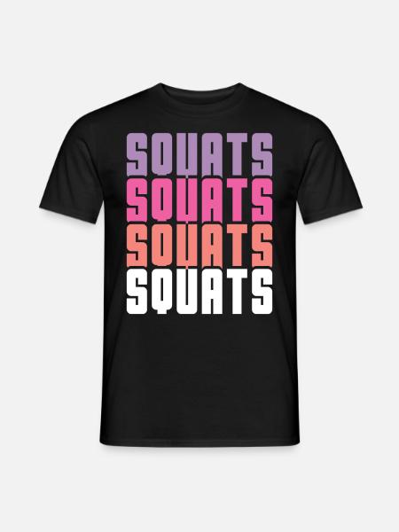 Squats - T-shirt homme - noir