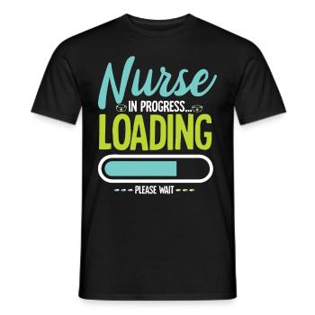 Krankenschwester Krankenhaus Sprüche Nurse - Männer T-Shirt - Schwarz - Vorne - AI Model Male 178 light (178cm)