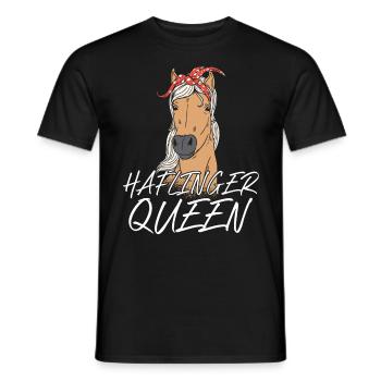 Haflinger Pferd Reiterhof Pferdespruch - Männer T-Shirt - Schwarz - Vorne - AI Model Male 178 light (178cm)