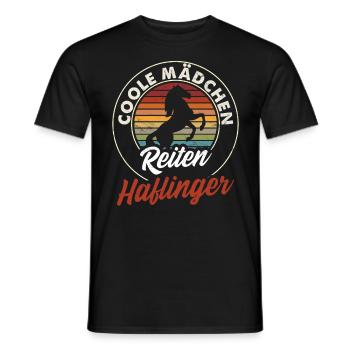 Haflinger Pferd Pferdegeburtstag Reiterinnen - Männer T-Shirt - Schwarz - Vorne - AI Model Male 178 light (178cm)