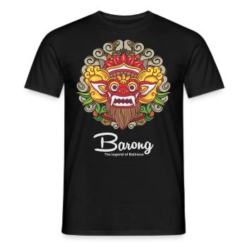 Barong - The legend of Bali - Men's T-Shirt - black - Front - AI Model Male 178 light (178cm)