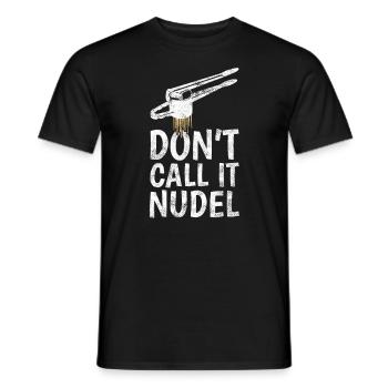 Schwäbisch Spätzle Schwabe dialecte souabe - T-shirt homme - noir - Devant - AI Model Male 178 light (178cm)