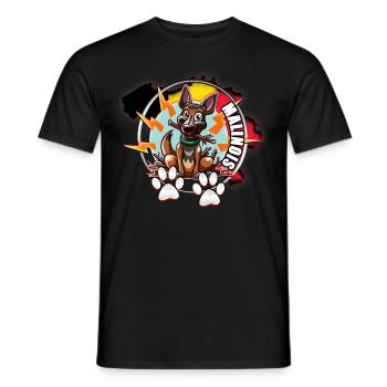 Malinois - Men's T-Shirt - black - Front - AI Model Male 178 light (178cm)