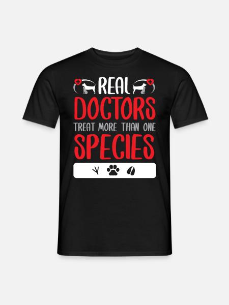 tierarzt, hund, tier, geschenkidee, tierärztin - Männer T-Shirt - Schwarz