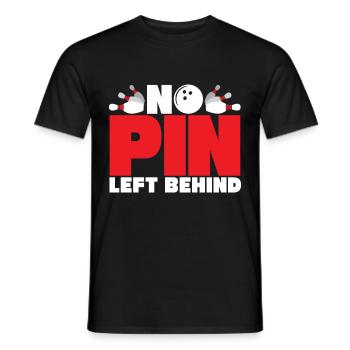 bowling sport - T-shirt homme - noir - Devant - AI Model Male 178 light (178cm)