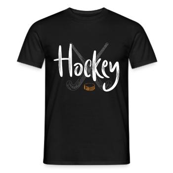 hockey hockey sur gazon hockey bâton sport hockey sur glace - T-shirt homme - noir - Devant - AI Model Male 178 light (178cm)