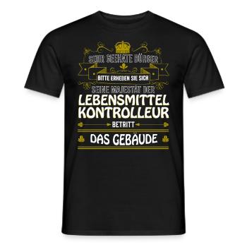 Lebensmittelkontrolleur Geschenkidee Nahrungskontr - Männer T-Shirt - Schwarz - Vorne - AI Model Male 178 light (178cm)