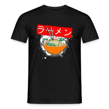 Soupe d'anime Soupe asiatique - T-shirt homme - noir - Devant - AI Model Male 178 light (178cm)