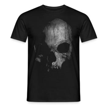 Tête de mort - T-shirt homme - noir - Devant - AI Model Male 178 light (178cm)