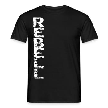 REBEL legend pride rebellion resistance gift - Men's T-Shirt - black - Front - AI Model Male 178 light (178cm)