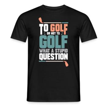 golf golfer golfschläger golfspieler geschenkidee - Männer T-Shirt - Schwarz - Vorne - AI Model Male 178 light (178cm)