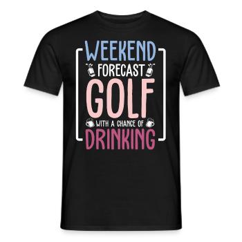 golf golfer golfschläger golfspieler geschenkidee - Männer T-Shirt - Schwarz - Vorne - AI Model Male 178 light (178cm)