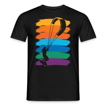 kite kitesurfer kitesurf kite kitesurf - T-shirt homme - noir - Devant - AI Model Male 178 light (178cm)