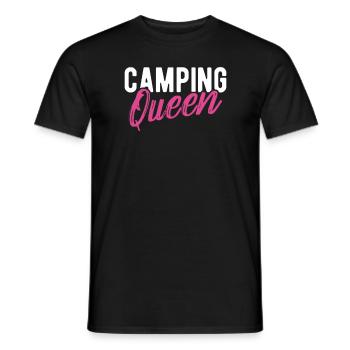 Camping-car drôle camping motif dictons de campeur - T-shirt homme - noir - Devant - AI Model Male 178 light (178cm)