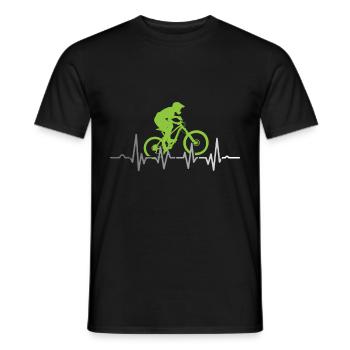 VTT vélo mtb bike VTT downhi - T-shirt homme - noir - Devant - AI Model Male 178 light (178cm)