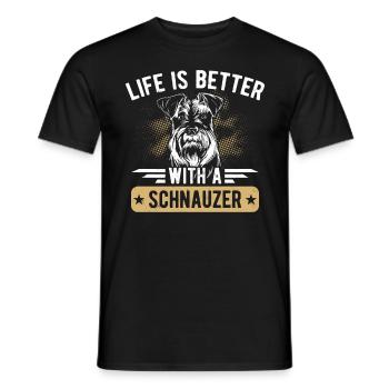 Drôle de moustacheuses de chien - T-shirt homme - noir - Devant - AI Model Male 178 light (178cm)