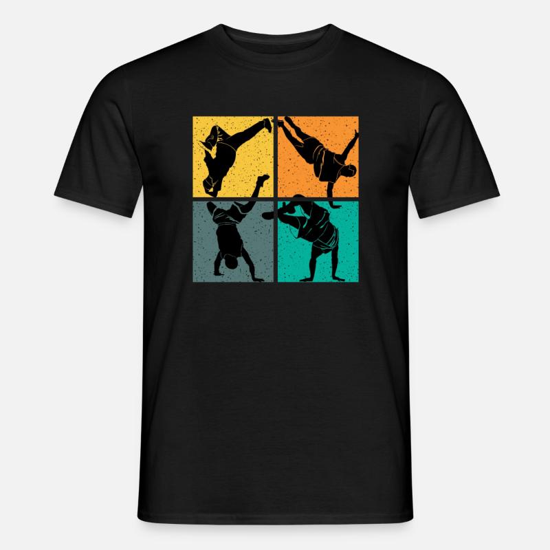 Breakdance Dance Vintage - Männer T-Shirt - Schwarz