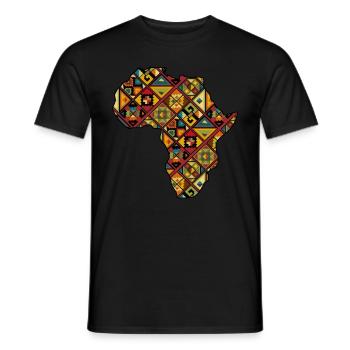 Africa Safari Rasta Africa fan Africa lover - Men's T-Shirt - black - Front - AI Model Male 178 light (178cm)