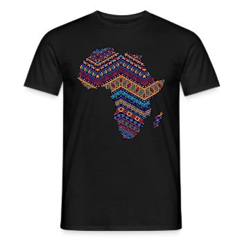 Africa Safari Rasta Fan d'Afrique Amoureux de l'Afrique - T-shirt homme - noir - Devant - AI Model Male 178 light (178cm)