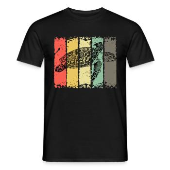 Turtle sea turtle turtle marine animals - Men's T-Shirt - black - Front - AI Model Male 178 light (178cm)