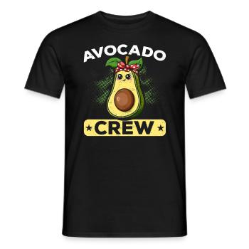 Funny avocado gift idea fitness avocado - Men's T-Shirt - black - Front - AI Model Male 178 light (178cm)