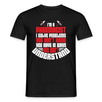 Apotheker Apotheke Geschenkidee Pharmazie - Männer T-Shirt - Schwarz - Vorne - AI Model Male 178 light (178cm)