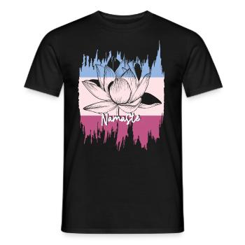 Yoga meditation Yogi Namaste Om - Men's T-Shirt - black - Front - AI Model Male 178 light (178cm)