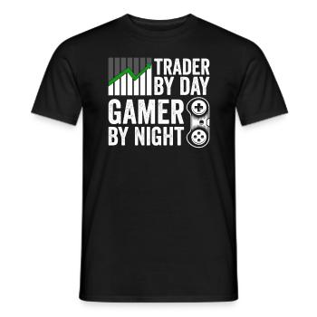 Funny Stock Exchange Day Trader Wall Street Stocks - Männer T-Shirt - Schwarz - Vorne - AI Model Male 178 light (178cm)