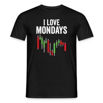 Lustiger Börsen-Tag Händler Wall Street Aktien - Männer T-Shirt - Schwarz - Vorne - AI Model Male 178 light (178cm)
