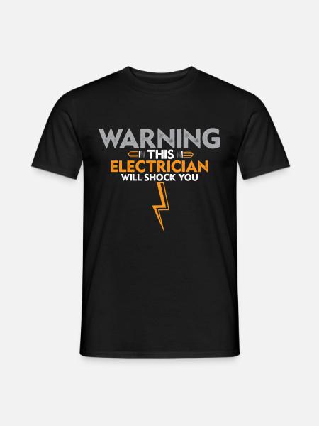 elektriker strom elektrik elektroniker beruf - Mænd T-shirt - sort