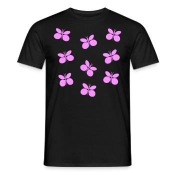 Schmetterlinge - Männer T-Shirt - Schwarz - Vorne - AI Model Male 178 light (178cm)