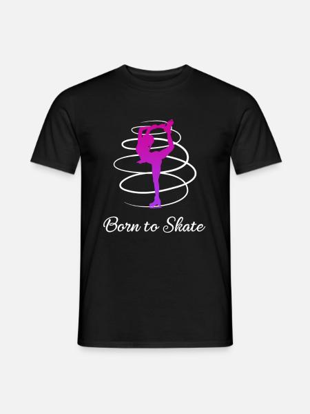Mädchen Eiskunstlauf Eiskunstlauf Eiskunstläufer - Männer T-Shirt - Schwarz