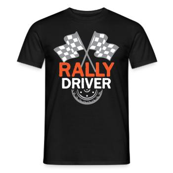 Rally Racing Race Motorsport - Men's T-Shirt - black - Front - AI Model Male 178 light (178cm)