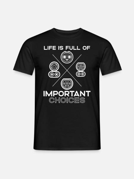 Elektrofahrzeug-Stecker EV Driver Charging - Männer T-Shirt - Schwarz