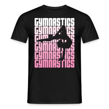 Gymnastik Sport Turnen Bodenturnen Turner - Männer T-Shirt - Schwarz - Vorne - AI Model Male 178 light (178cm)