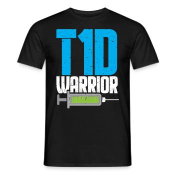 Diabetes Diabetiker Insulin Blutzucker Typ 1 - Männer T-Shirt - Schwarz - Vorne - AI Model Male 178 light (178cm)