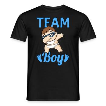 Team Boy Gender Reveal - Men's T-Shirt - black - Front - AI Model Male 178 light (178cm)