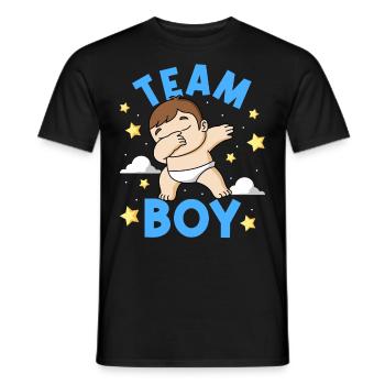 Team Boy Gender Reveal - Men's T-Shirt - black - Front - AI Model Male 178 light (178cm)