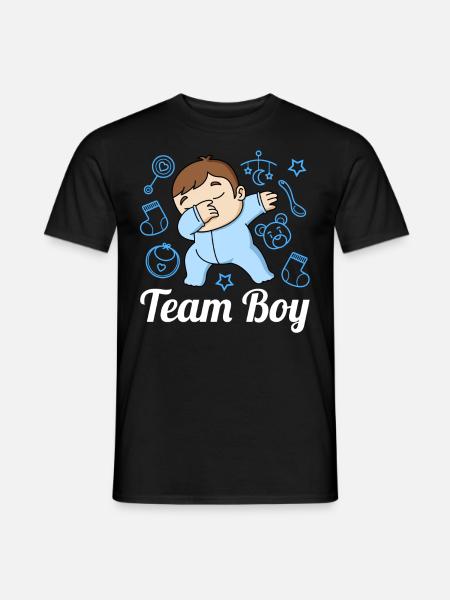 Team Boy Gender Reveal - Men's T-Shirt - black