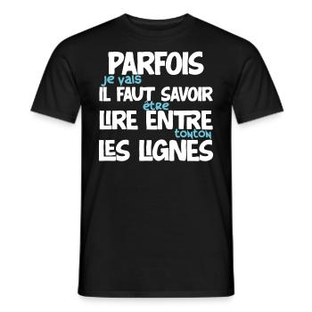 Futur tonton annonce naissance idée cadeau oncle - T-shirt homme - noir - Devant - AI Model Male 178 light (178cm)