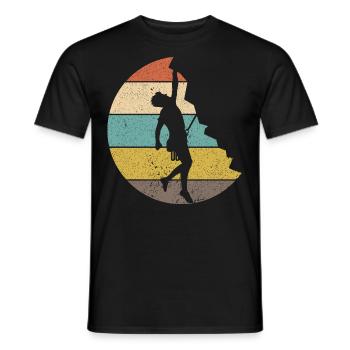 Escalade Escalade Alpinisme Mur d’escalade - T-shirt homme - noir - Devant - AI Model Male 178 light (178cm)