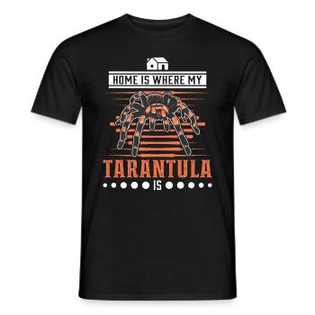 Tarantel Zuhause Spinne Tarantula - Männer T-Shirt - Schwarz - Vorne - AI Model Male 178 light (178cm)