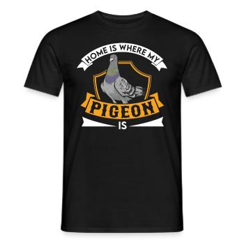 Taube Zuhause Taubenzüchter Stadttaube - Männer T-Shirt - Schwarz - Vorne - AI Model Male 178 light (178cm)
