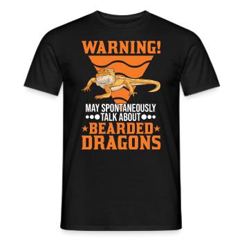 Dragon barbu Cadeau Dragon barbu - T-shirt homme - noir - Devant - AI Model Male 178 light (178cm)