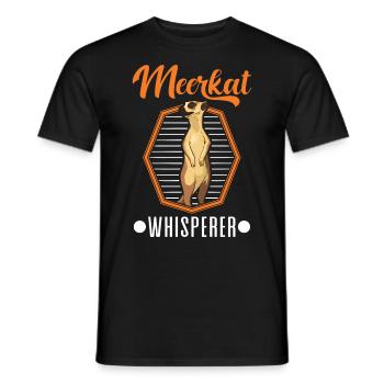 Meerkat Whisperer Erdmännchen Flüsterer - T-shirt homme - noir - Devant - AI Model Male 178 light (178cm)