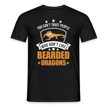 Dragon barbu Cadeau Dragon barbu - T-shirt homme - noir - Devant - AI Model Male 178 light (178cm)